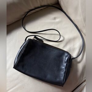 Coach Black Leather Crossbody Bag - Sleek Everyday Style